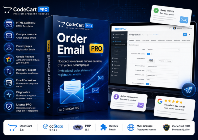 Order Email Pro (надсилання повідомлень)